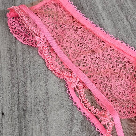 NWT Honey Birdette Sabrina Candy Pink Thong Size XL - Picture 5 of 6